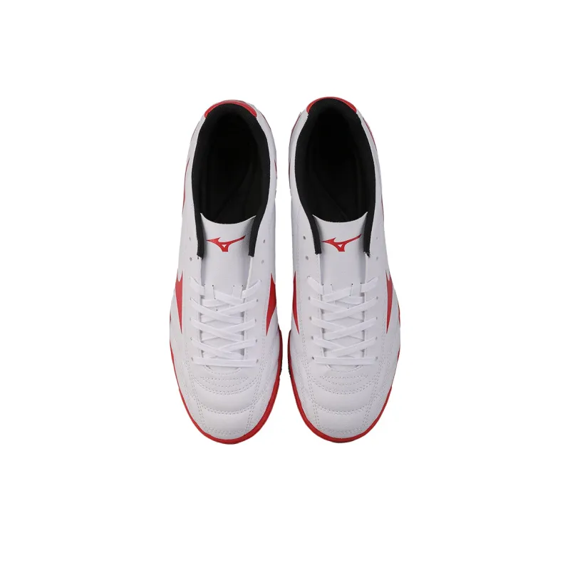 Mizuno TF Rubber Broken Studs Non slip Lightweight Soccer Shoes Men's White Red-3