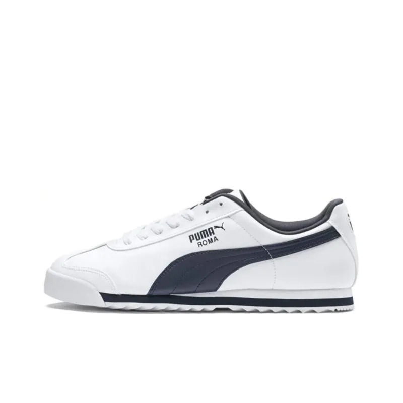 PUMA Roma Basic White Navy-0