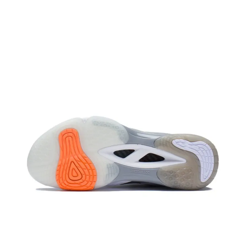 LINING Badminton Shoes Men Low Top Snow Gray/Standard White-4