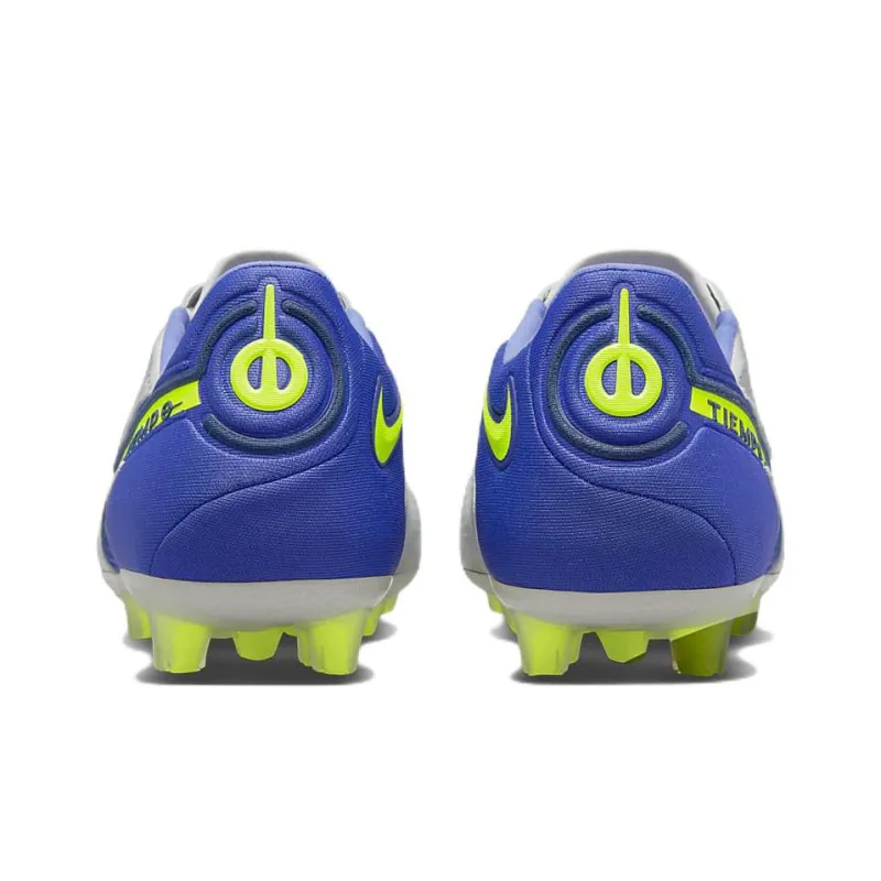 Nike Tiempo Legend 9 Elite Hg Hard Ground Low Top Soccer Shoes Grey/Blue/Green-4