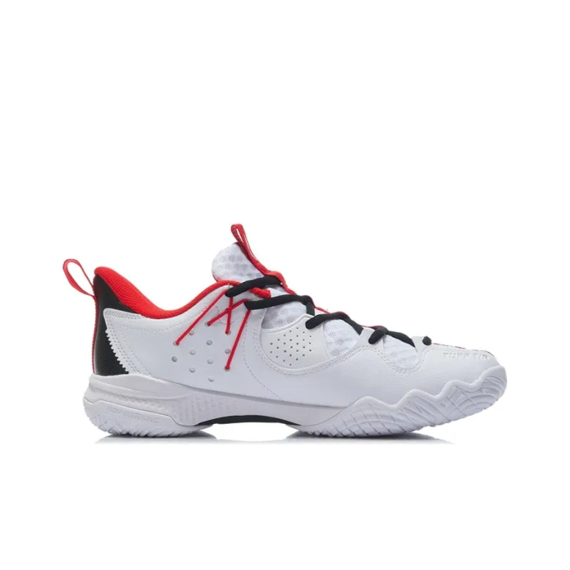 LiNing Battle Halberd Ⅲ LITE Cushioned Slip Resistant Low Top Badminton Shoes Unisex Black White-1