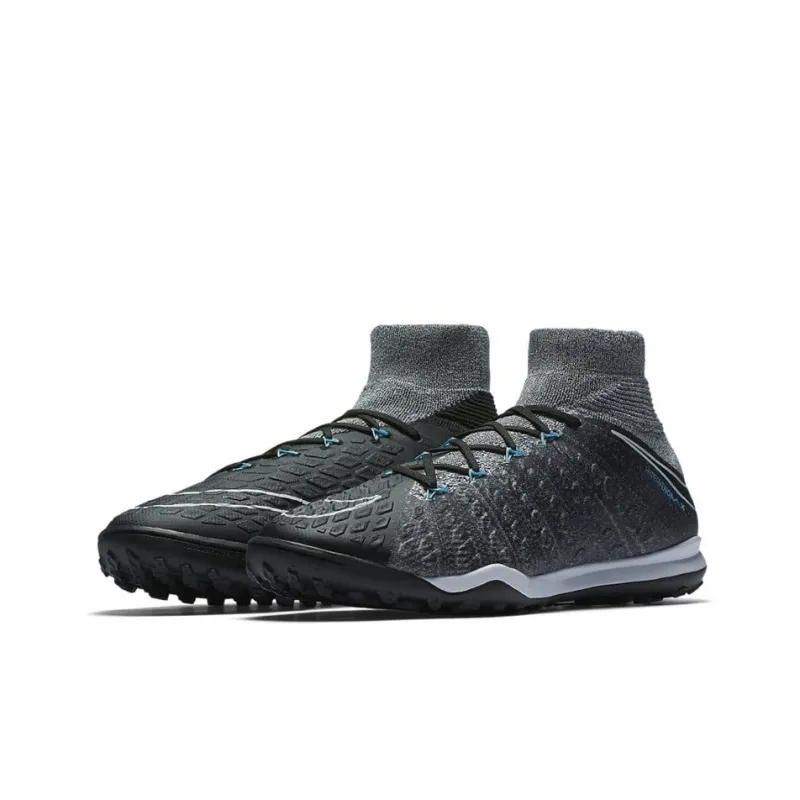 Nike TF Rubber Broken Studs Cushioning Anti-Slip And Wear-Resistant Grass Soccer Shoes Men's Gray-2