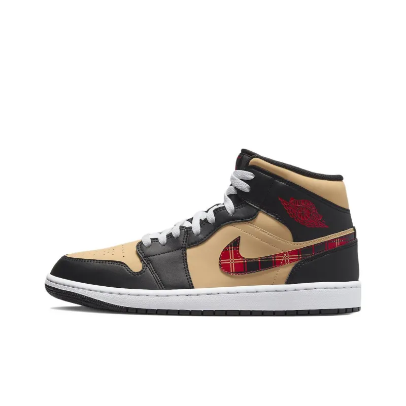 Air Jordan 1 Mid Se 'Tartan Swoosh'-0