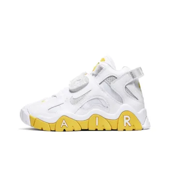 Nike Air Barrage Mid White Chrome Yellow Women's