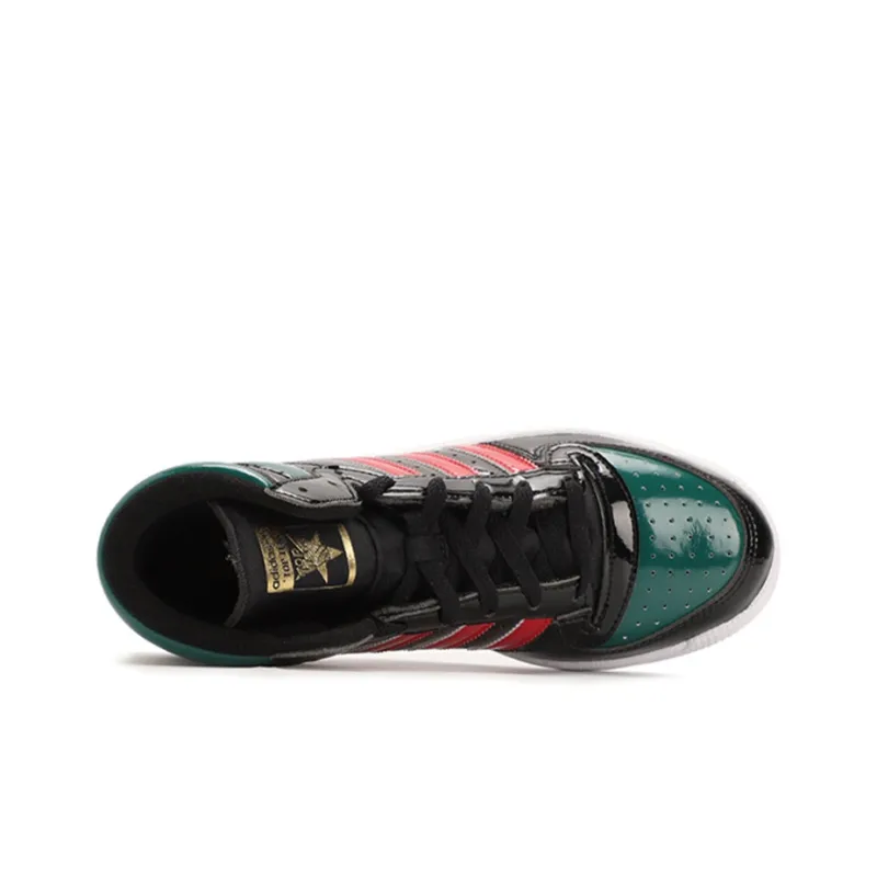 Adidas Top Ten Black Green Red Patent-3