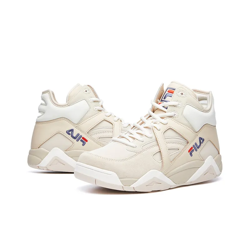 FILA Cage High-Top Vintage Basketball Shoes Men's Light Yellow-3