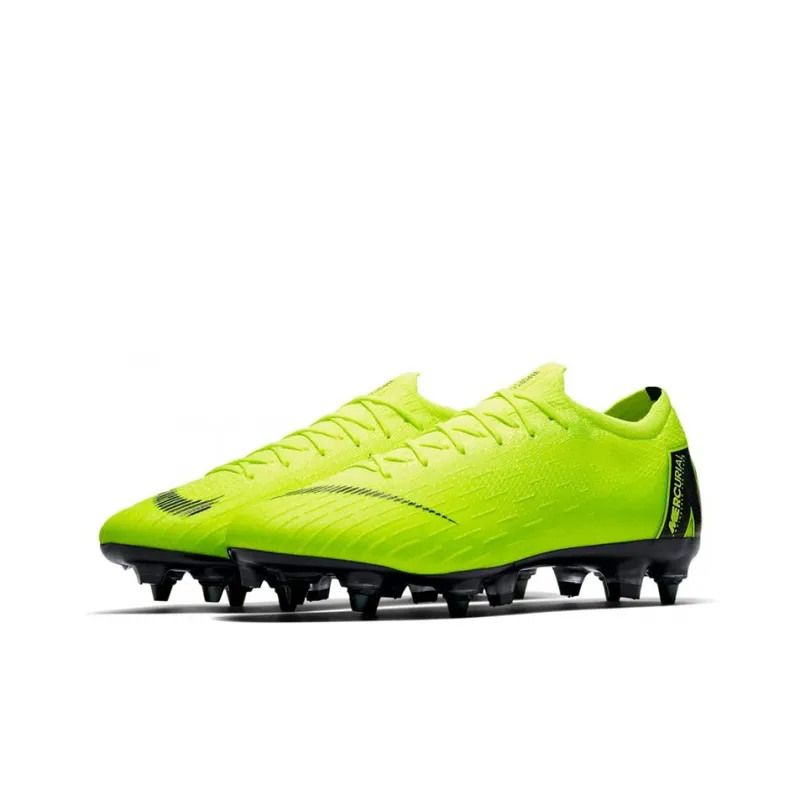 Nike Mercurial Vapor 12 Soccer Shoes Men Low-Top Neon Green-2