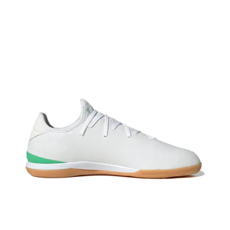 Adidas Gamemode Knit Indoor Boots Slip-Resistant Breathable Soccer Shoes Men's White Green-1