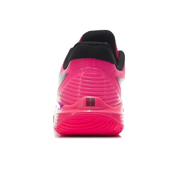 LiNing Thunder Series Abrasion Resistant Low Top Badminton Shoes Fluorescent Fruit Pink-3