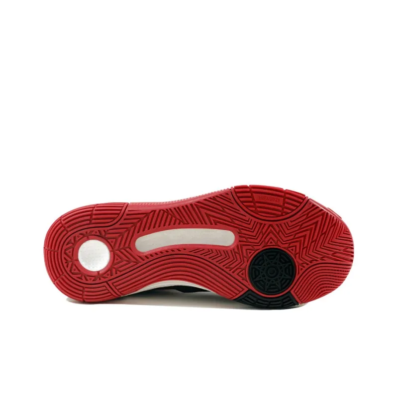 LiNing 937 Rebound Breathable Wear Resistant Slip Resistant High Top Vintage Basketball Shoes Men's Red Black-4