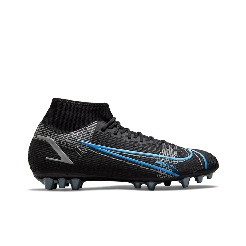 Nike Mercurial Superfly 8 Academy Ag Artificial Grass 'Black Blue'-1