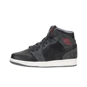 JORDAN 1 Retro Mid Black Gym Red Anthracite