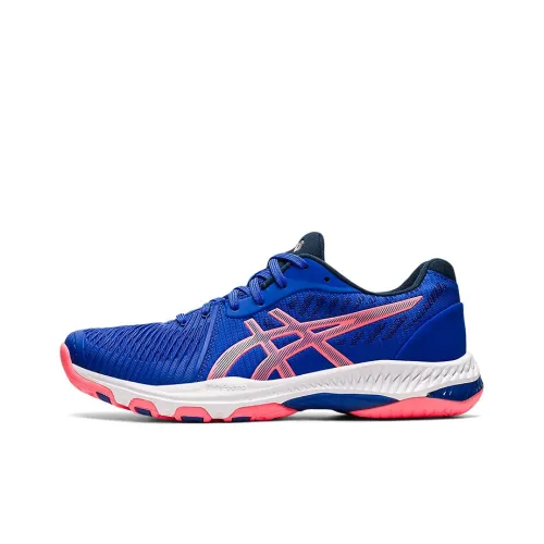 Asics Netburner Ballistic FF 2 Vintage Basketball Shoes Unisex Low-Top Blue/Pink