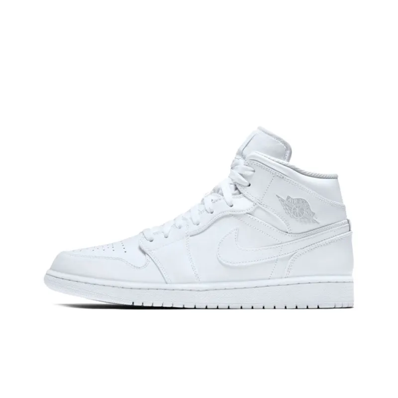 Jordan 1 Mid White/Pure Platinum-0
