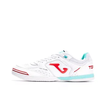 Joma IC/IN Indoor Wear Resistant Coverage Soccer Shoes Men's White Red