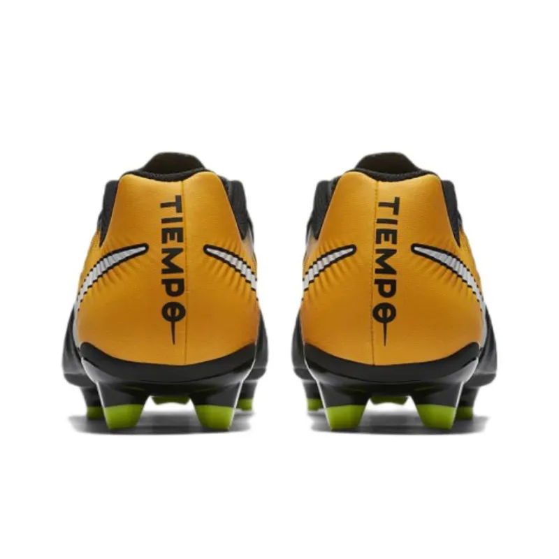 Nike Tiempo Ligera 6 Soccer Shoes Men Low-Top Black/Yellow-4