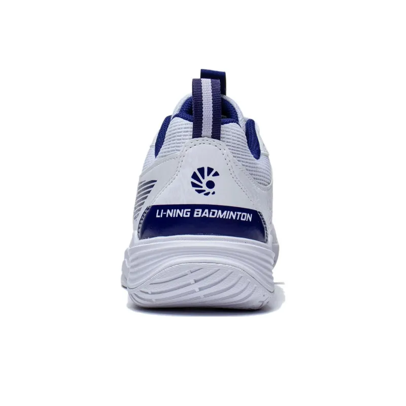 LiNing Ace V Collection Anti Slip And Wear Resistant Breathable Low Top Badminton Shoes Unisex White Blue-5
