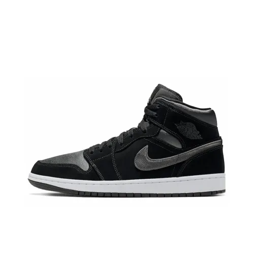 Jordan 1 Mid Nylon Black Anthracite