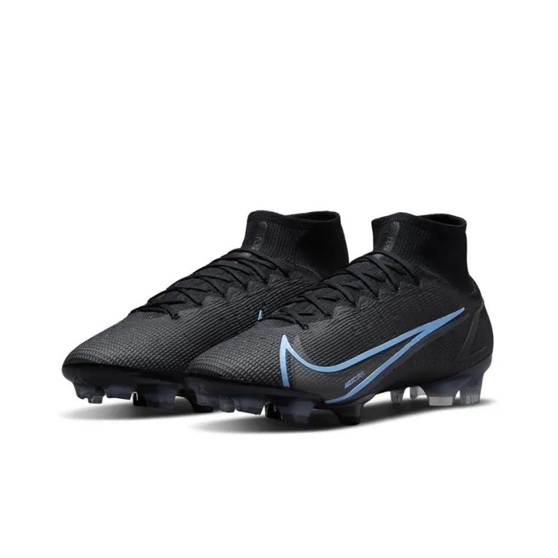 Nike Mercurial Superfly 8 Elite Fg Black Light Blue-2