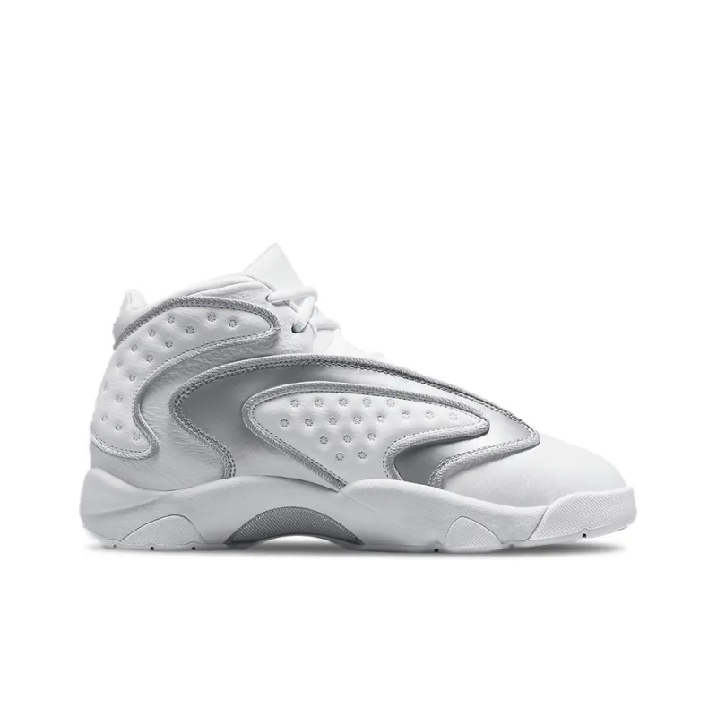 Jordan Og White Metallic Silver Women's-1