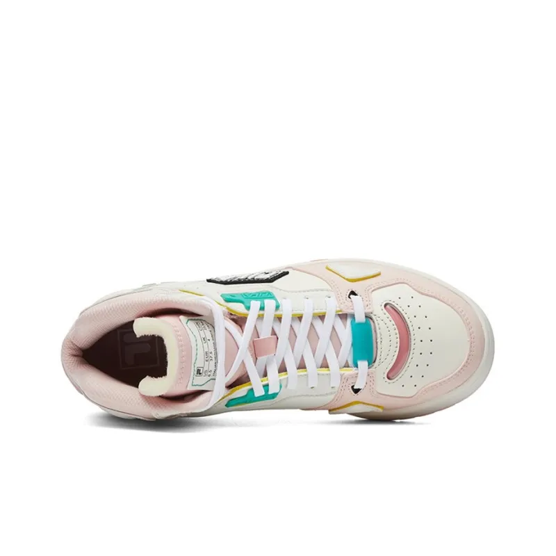 FILA FUSION Heritage Retro Basketball Shoes 'White Pink' Women's-5