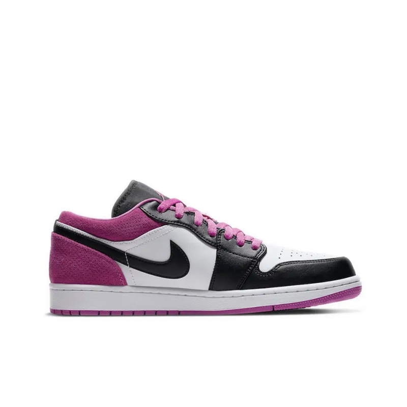 Jordan 1 Low Black Active Fuchsia-1