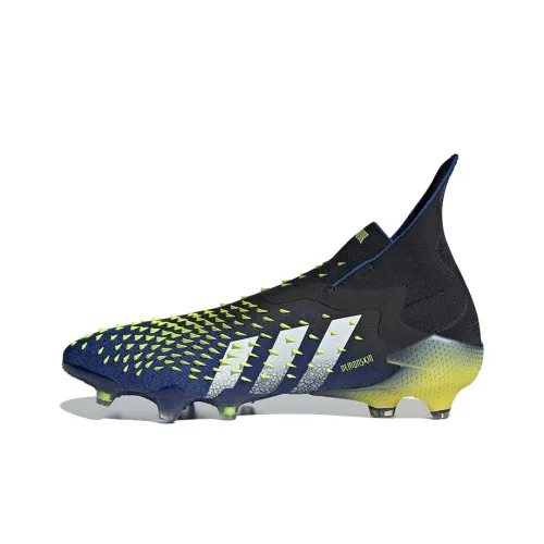 Adidas Predator Freak+ Soccer Shoes Men Mid-Top Black/Blue/White