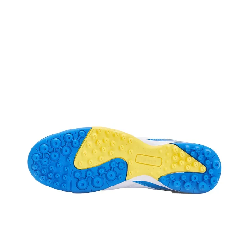 Joma TF Rubber Broken Studs Cushioning Anti Slip And Wear Resistant Soccer Shoes Men's White Blue-4