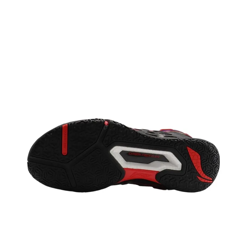 LiNing Saga Pro Cushioning Anti Slip And Wear Resistant Coverage Support Low Top Badminton Shoes Unisex Black-4
