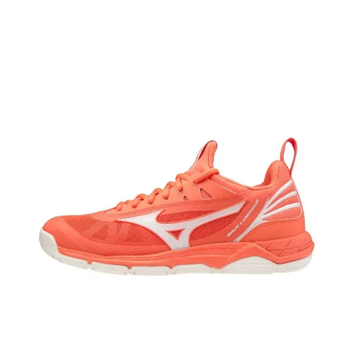 Mizuno Badminton Shoes Unisex Low-Top Orange