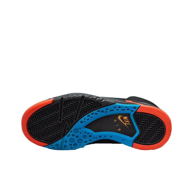 Nike Air Flight Lite Ii Mid Black Team Orange-5