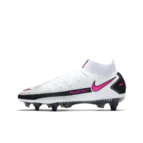 Nike Phantom GT Soccer Shoes Men Mid-Top White/Black/Pink