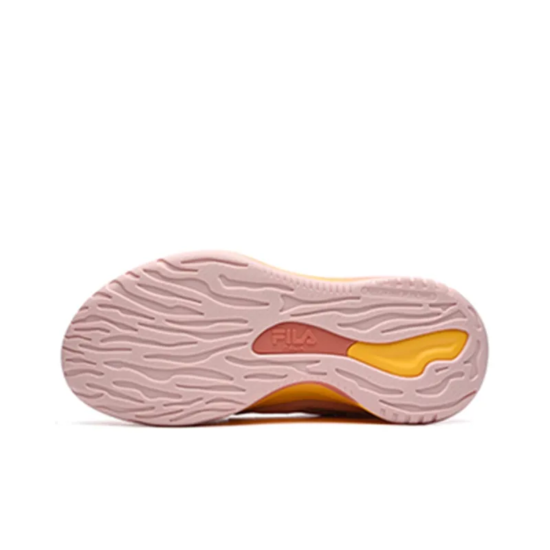 FILA FUSION FX 22 Cushioned Wear Resistant Support Mid Top Vintage Basketball Shoes Women's Peach-4