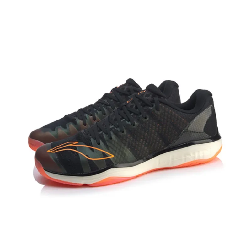 LiNing Gyrfalcon 2.0 Breathable, Lightweight, Slip Resistant Low Top Badminton Shoes Unisex Black-2
