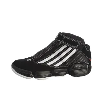 Adidas TS Supernatural Creator Slip-Resistant Coverage Mid-Top Vintage Basketball Shoes Men's Black White