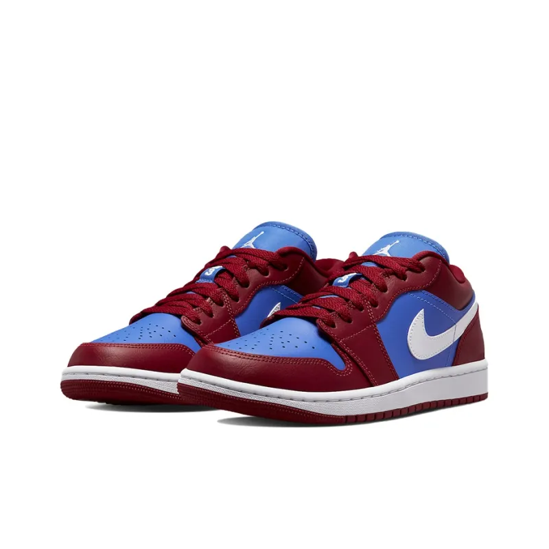 Jordan 1 Low Pomegranate Medium Blue Women's-2