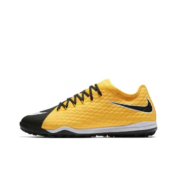 Nike TF Rubber Broken Studs Cushioning Anti Slip And Wear Resistant Soccer Shoes Men's Yellow Black
