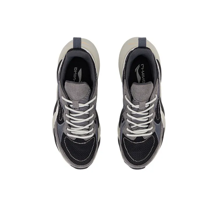 LINING 24H Training Shoes Black/Grey/Green-3