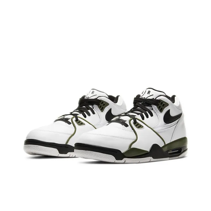 Nike Air Flight '89 White Black Olive-2
