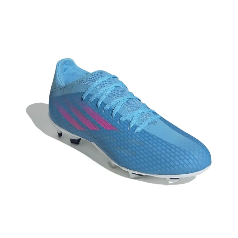 Adidas X Speedflow Anti-Slip Wear-Resistant Lightweight Coverage Soccer Shoes Unisex Blue Pink-2