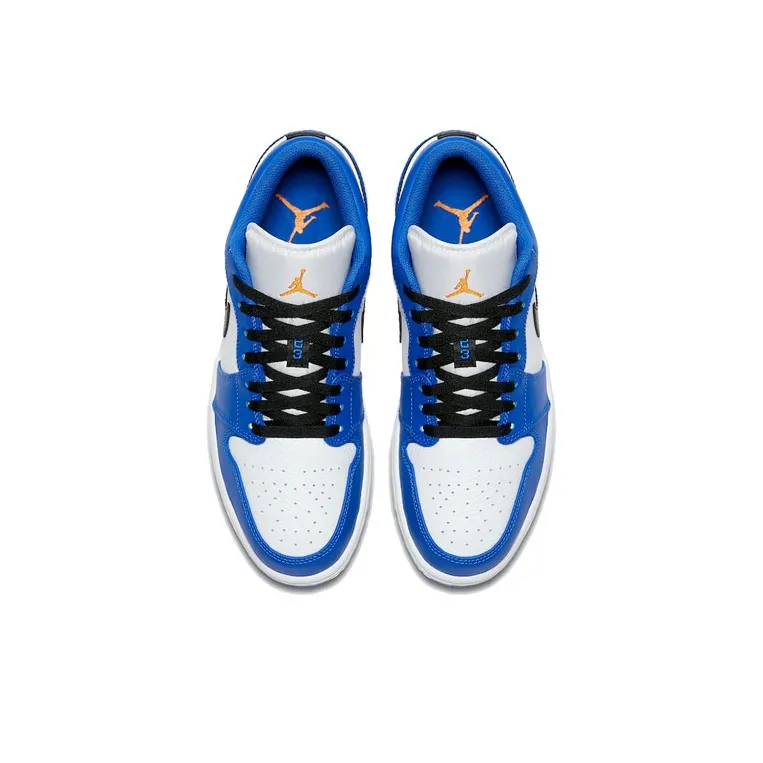 Jordan 1 Low Hyper Royal Orange Peel-3