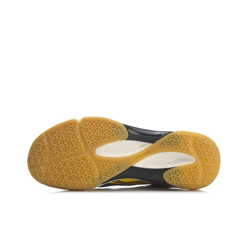 LINING Roar Badminton Shoes Unisex Low Top Black/Yellow-4