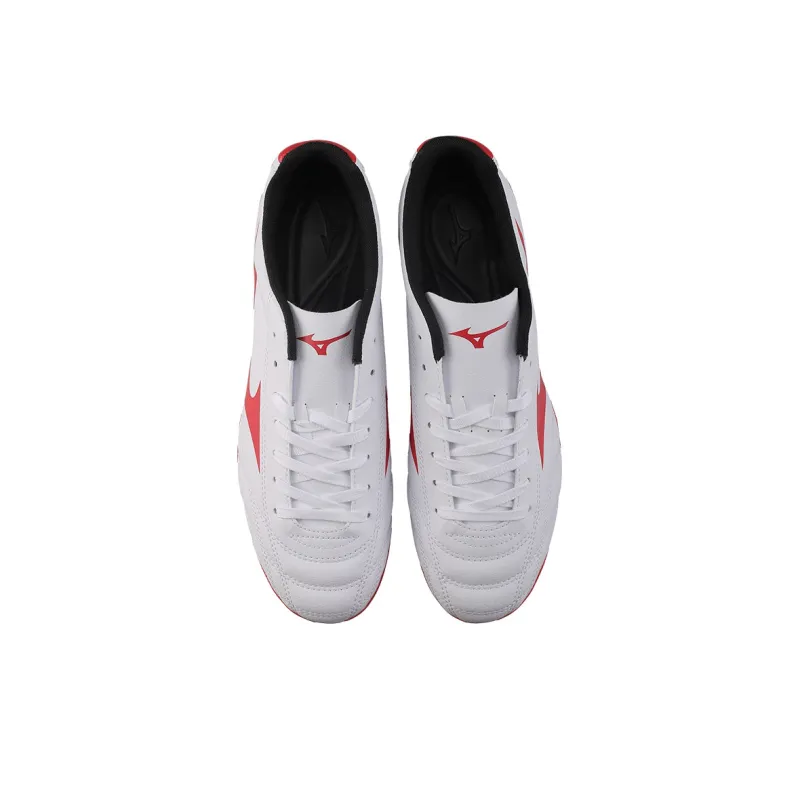Mizuno Potrero Wide Ag Short Nail Soccer Shoes White/Red-3