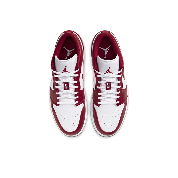 Jordan 1 Low Gym Red White-3