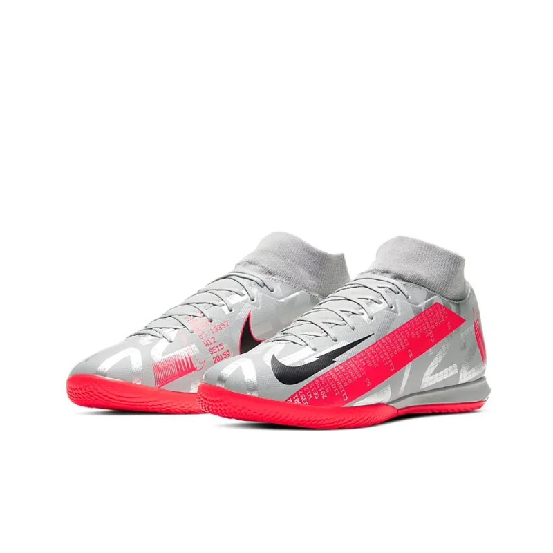 Nike Mercurial Superfly 7 Academy Ic 'Metallic Grey Crimson'-2