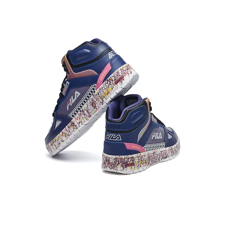 FILA FUSION Vintage Basketbal Shoes 'Blue Purple'-3