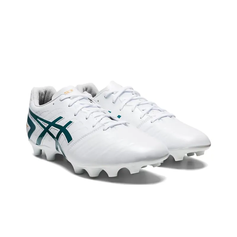 Asics Ds Light Club IC/IN Artificial Ground Cushioning Anti-Slip And Wear-Resistant Soccer Shoes Men's White Green-2