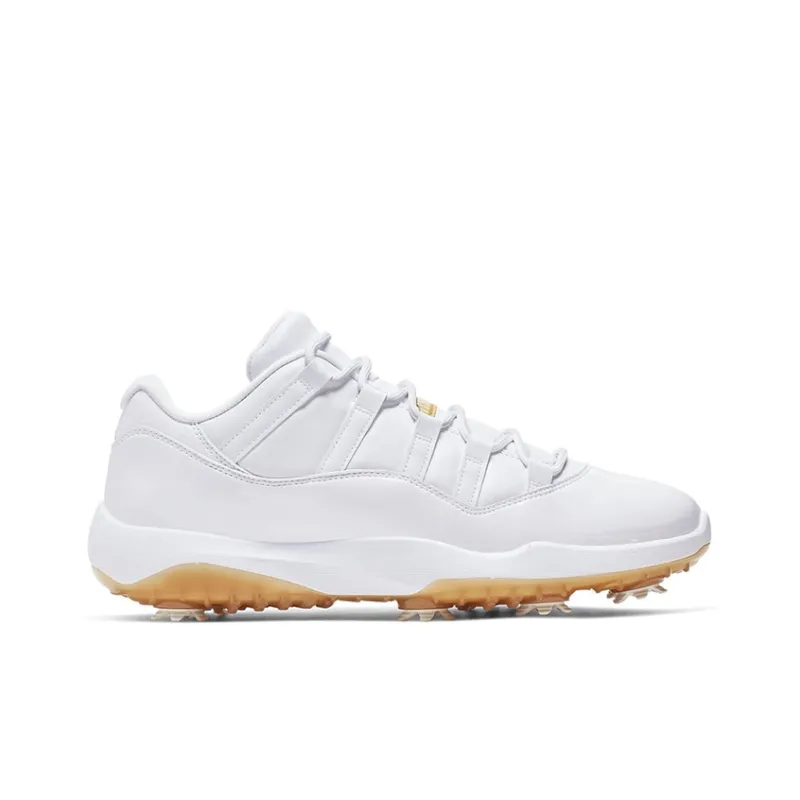 Jordan 11 Retro Low Golf White Metallic Gold-1