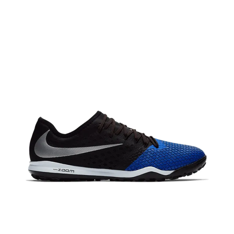Nike Zoom Hypervenom PhantomX III TF Rubber Broken Studs Anti-Slip Wear-Resistant Soccer Shoes Men's Black Blue-1