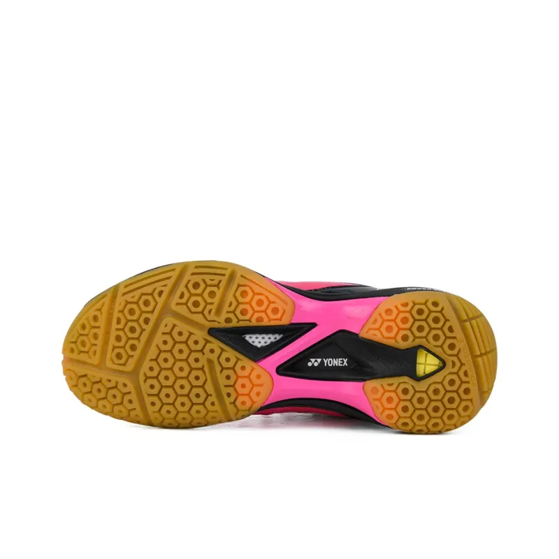 YONEX Badminton Shoes Women's Low Top Pink/Red/Black-5
